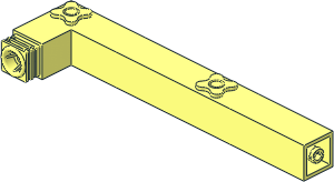 Scala Support  4 x 18 Bent 90 Degrees - with Connectors