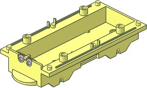 ~Train Base for Train Battery Box Car with Three Contact Holes
