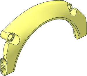 Technic Panel 11 x  2 x  5 Mudguard Arched with Rounded Top #43