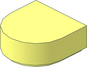 =Tile  1 x  1 with Rounded End