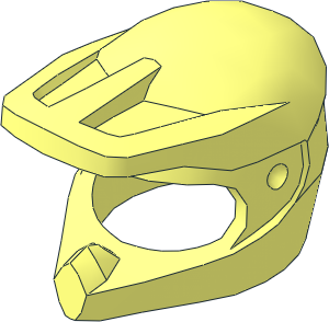 Minifig Helmet Dirt Bike