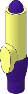 Minifig Pen with Medium Lilac Tip and Cap Pattern