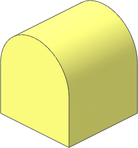 Duplo Brick  2 x  2 x  2 with Curved Top