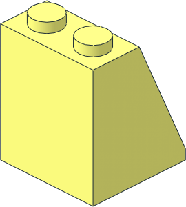 Slope Brick 65  2 x  2 x  2 with Centre Tube