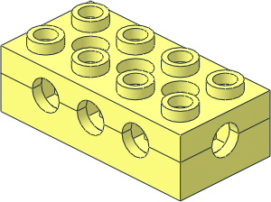 Brick  2 x  4 with Top/Side/End Holes and Hollow Studs
