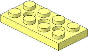 Technic Plate  2 x  4 with Holes