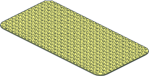 Baseplate 16 x 32 with Rounded Corners