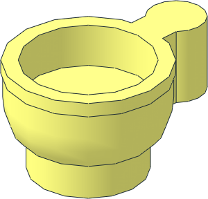 Minifig Cup with Bar Handle