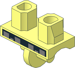 Minifig Hips with Robot Pattern