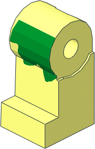 Minifig Leg Right with Green Leaf Pattern