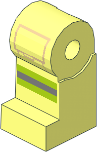 Minifig Leg Right with Reflective Stripes and Tan Pocket Outline Pattern