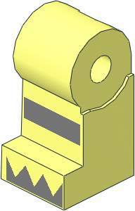 Minifig Leg Right with Reflective Stripe and Silver Triangles on Foot Pattern