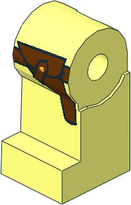 Minifig Leg Right with Holster and Belt Pattern