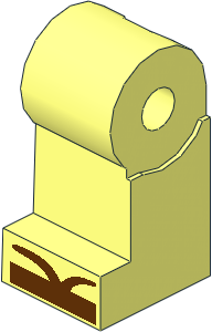 Minifig Leg Right with Reddish Brown Sandals Pattern