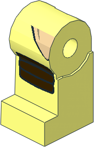 Minifig Leg Right with Turtle Shell and Dark Brown Knee Pad Pattern