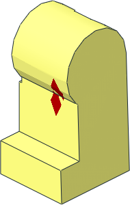 Minifig Leg Left with  2 Red Diamonds Pattern