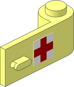 Door  1 x  3 x  1 Right with Red Cross Sticker