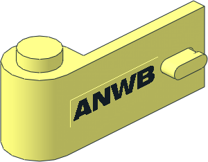 Door  1 x  3 x  1 Left with ANWB Logo Sticker