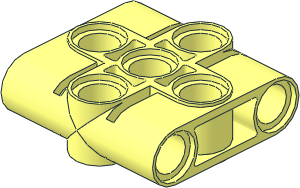 Technic Connector Block  3 x  3 with  9 Perpendicular Holes