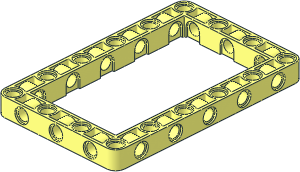 Technic Beam 11 x  7 with Open Center  9 x  5