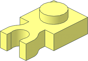 Plate  1 x  1 with Clip Vertical (Thick U-Clip)