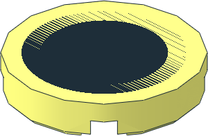 Tile  2 x  2 Round with Black Exhaust Port Pattern