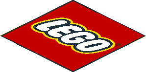 Sticker  7.5 x  7.5 with LEGO Logo