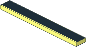 Tile  1 x  8 with Black Offset Rectangle Pattern