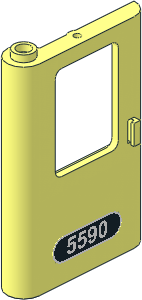 Train Door  1 x  4 x  5 Left with "5590" Sticker