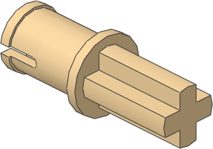 ~_Technic Axle Pin Tan (Obsolete)