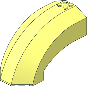 Windscreen 12 x  6 x  6 Curved with Pin Holes