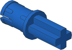 ~_Technic Axle Pin with Friction Blue (Obsolete)