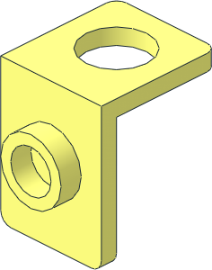 Bracket  1 x  1 -  1 x  1 Thin with Stud Hole