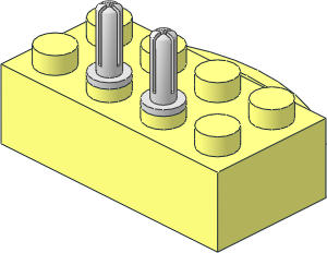 Electric Train 12V Brick  2 x  4 Type 2 (Complete)