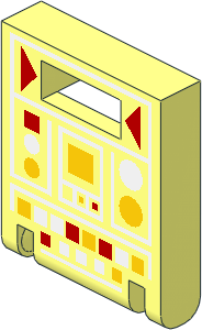 Container Box  2 x  2 x  2 Door with Slot with Controls Pattern