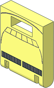 Container Box  2 x  2 x  2 Door with Slot and Sith Pattern