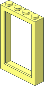 ~Window  1 x  4 x  5 with Fixed Glass - Frame