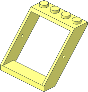 Window  4 x  4 x  3 Roof