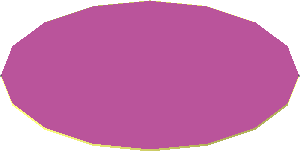 Sticker  1.5 x  1.5 Round with Chrome Pink Surface