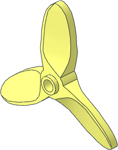 Propeller  3 Blade  5.5 Diameter with Freestyle Pinhole