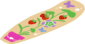 Sticker  5.1 x  1.7 with Strawberry Plant, Flowers and Butterflies Left
