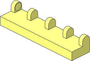 Hinge Tile  1 x  4