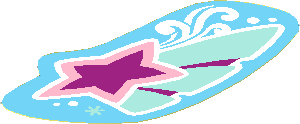 Sticker  3.9 x  2.1 with Magenta Star on Butterfly Wing, Left