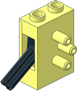 Technic Pneumatic Valve (Complete - Down Position)