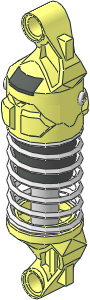 Technic Shock Absorber 11L/9L (in Compressed Position, not Pre-Tensioned)