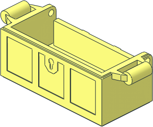 Container Treasure Chest with Slots