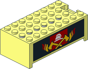 ~Electric  9V Battery Box  4 x  8 x  2.333 Cover with Fire Station Logo Stickers on Both Sides