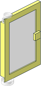 Door  1 x  4 x  5 Left with Trans Clear Glass