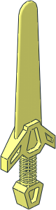 Minifig Sword with Angular Hilt