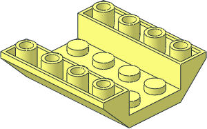 Slope Brick 45  4 x  4 Double Inverted with Open Centre